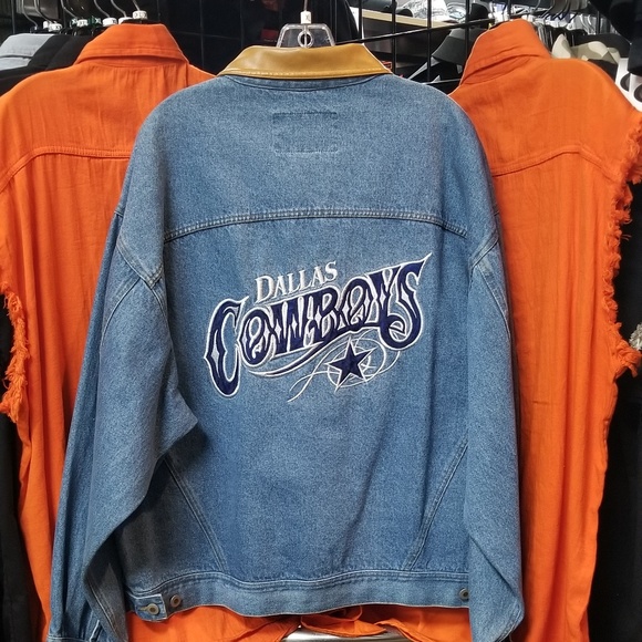 dallas cowboys denim shirt